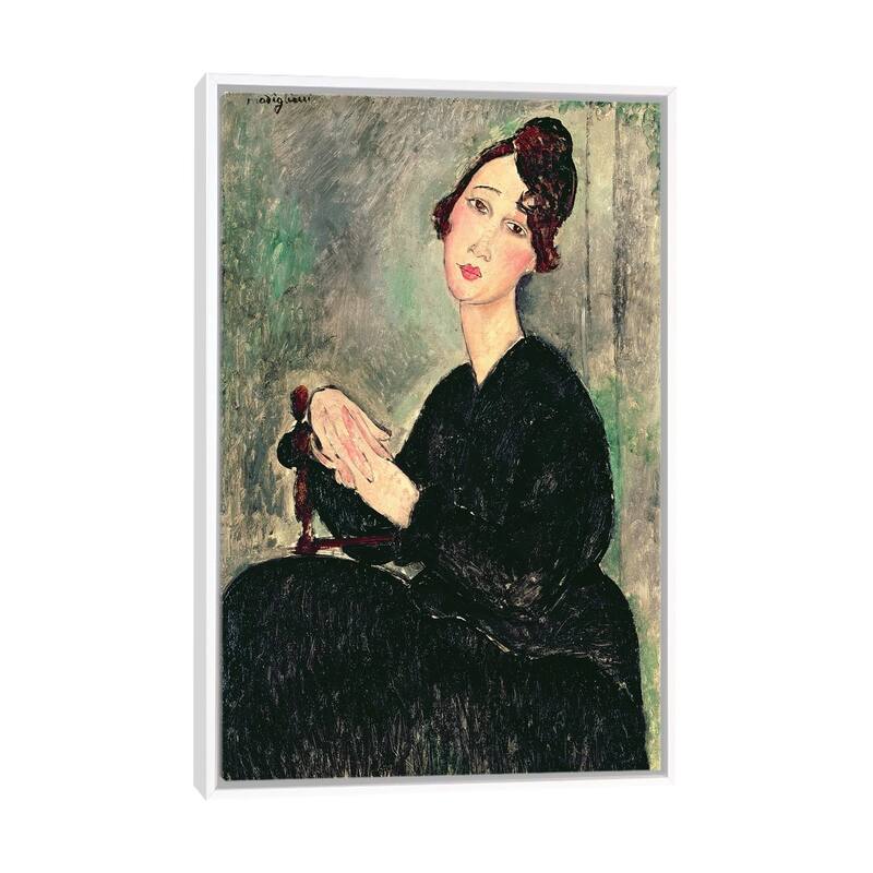 iCanvas "Portrait of a Young Woman c.1916 " by Amedeo Modigliani Framed ...